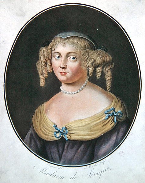 Porträt von Madame de Sevigne von Robert (after) Nanteuil