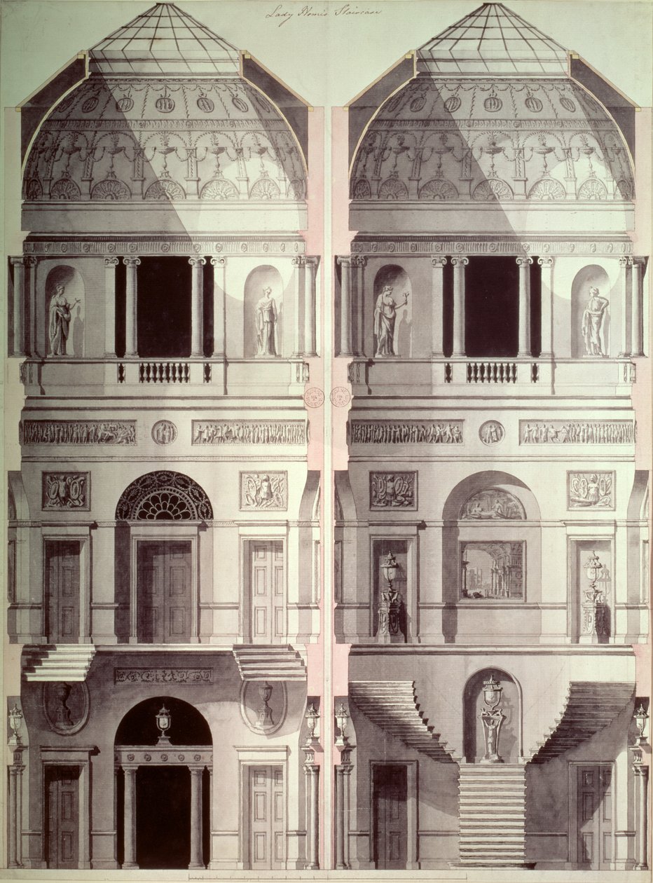 Portman Square, Home House, von Robert Adam (1728-92) von Robert Adam