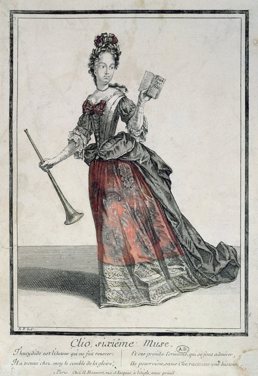 Clio, Muse der epischen Dichtung und Geschichte von Robert Bonnart