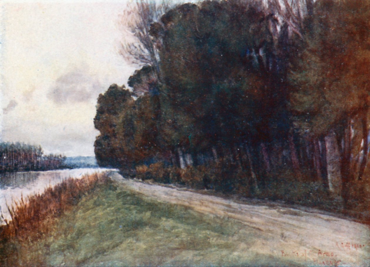 Ufer des Arno von Robert Charles Goff