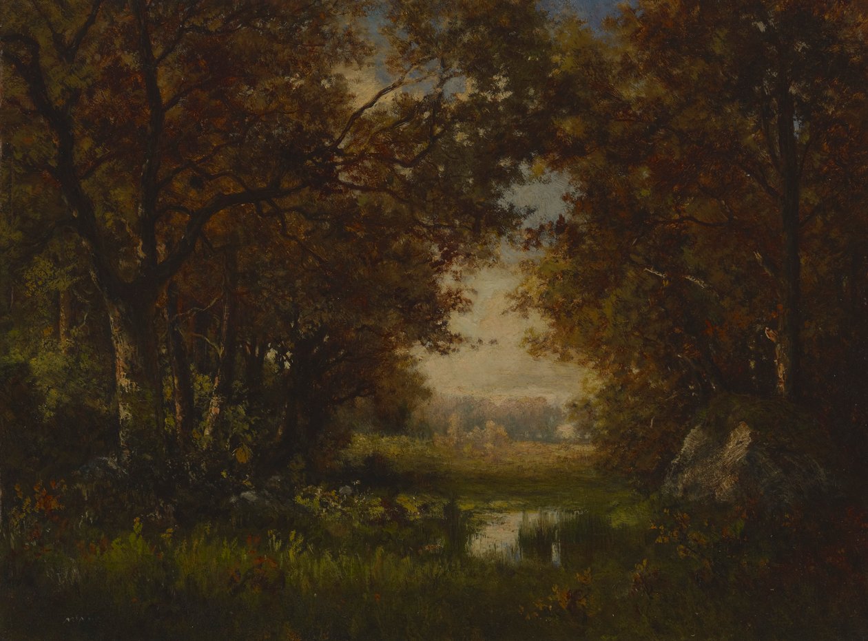 Szene im Wald von Fontainebleau von Robert Crannell Minor