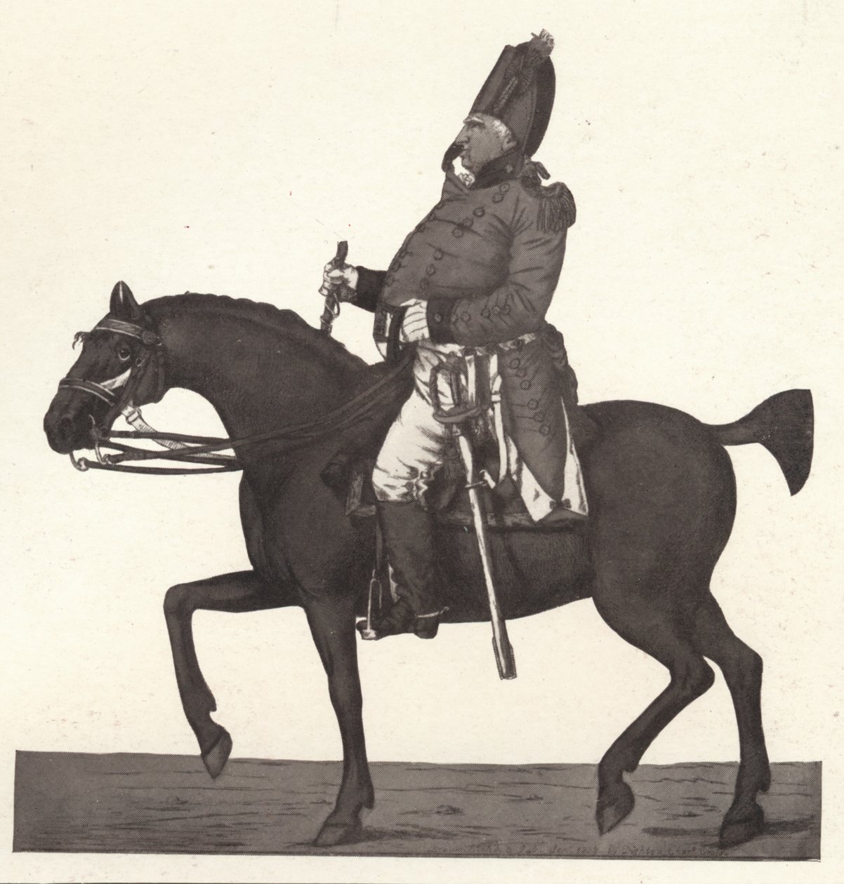Ein Gesamtbild von Alt-England Das walisische 41. Regiment, 1770-1810, 1909 von Robert Dighton