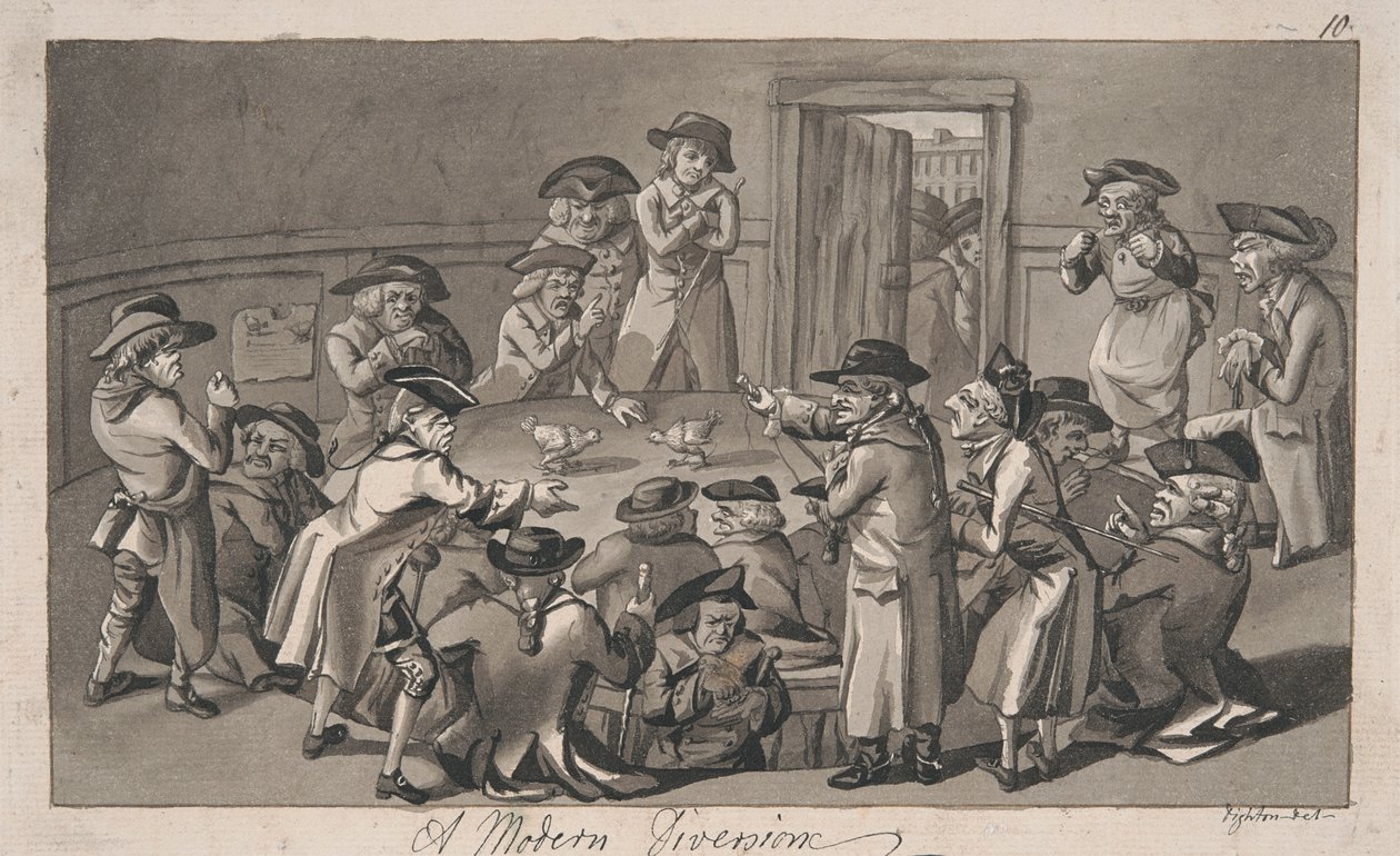 Eine moderne Ablenkung von Robert Dighton: Kunstdruck