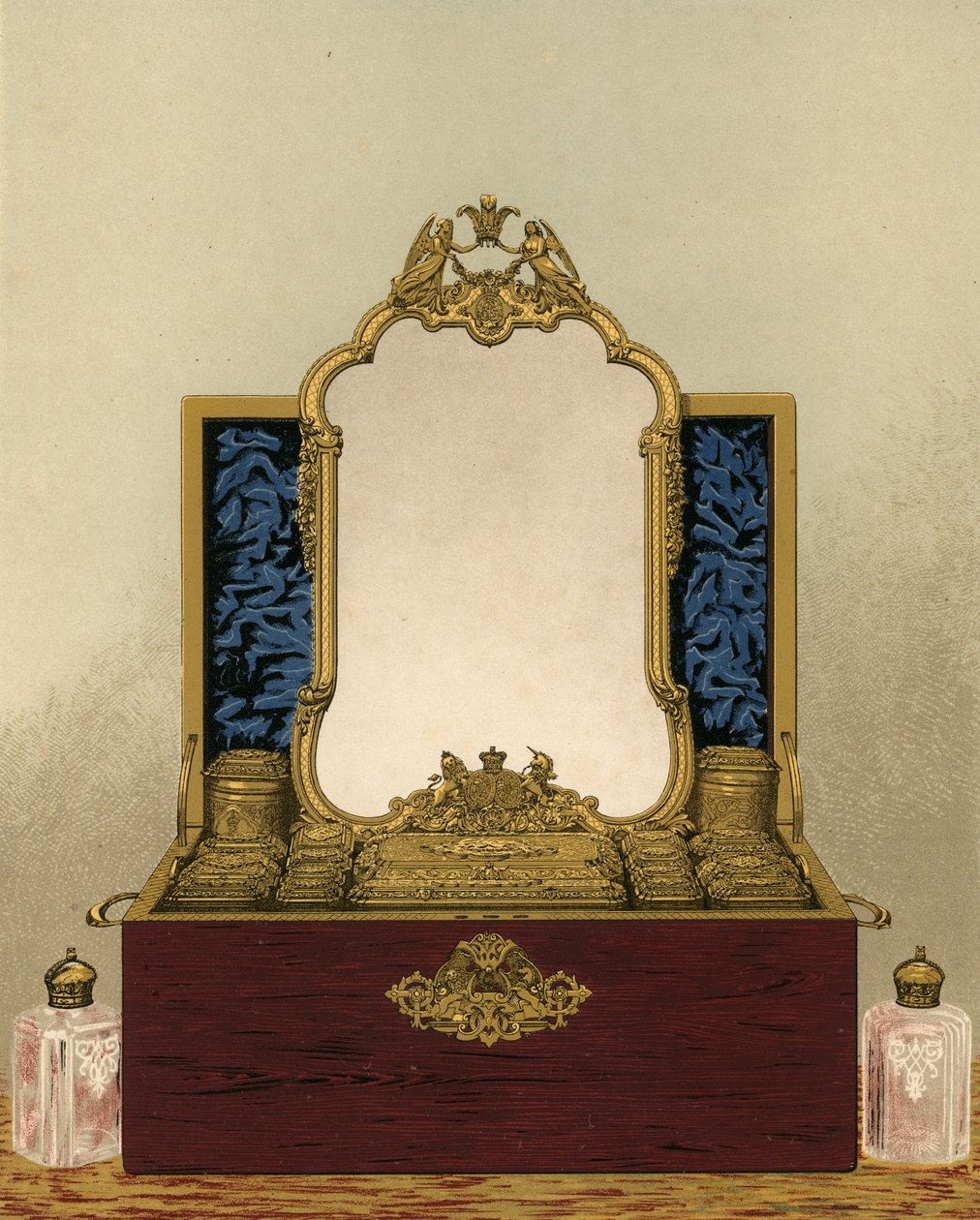 Toilettenkoffer, präsentiert von den Damen und Herren des Haushalts Ihrer Majestät von Robert Dudley
