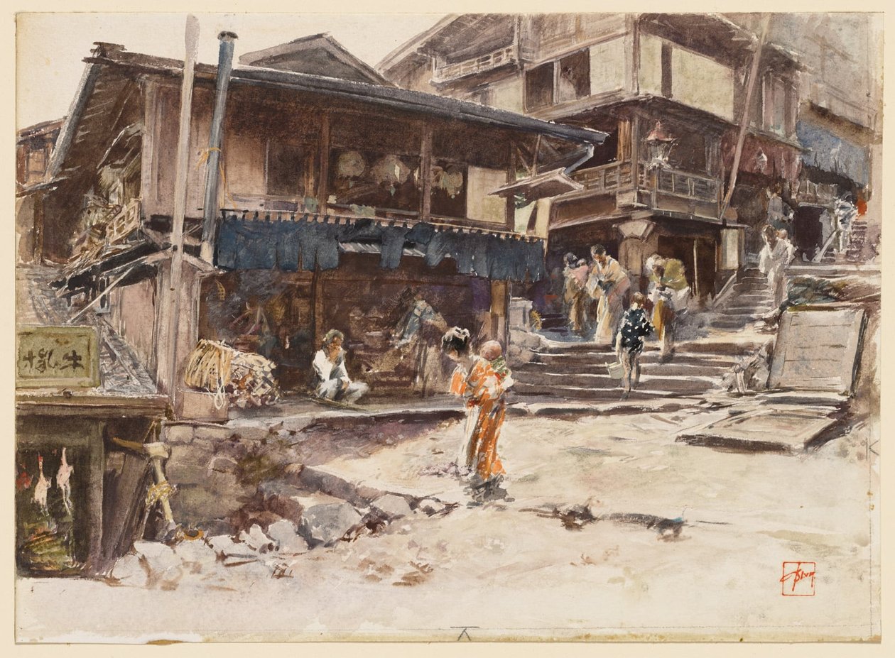 Eine Straße in Ikao, Japan, I von Robert Frederick Blum