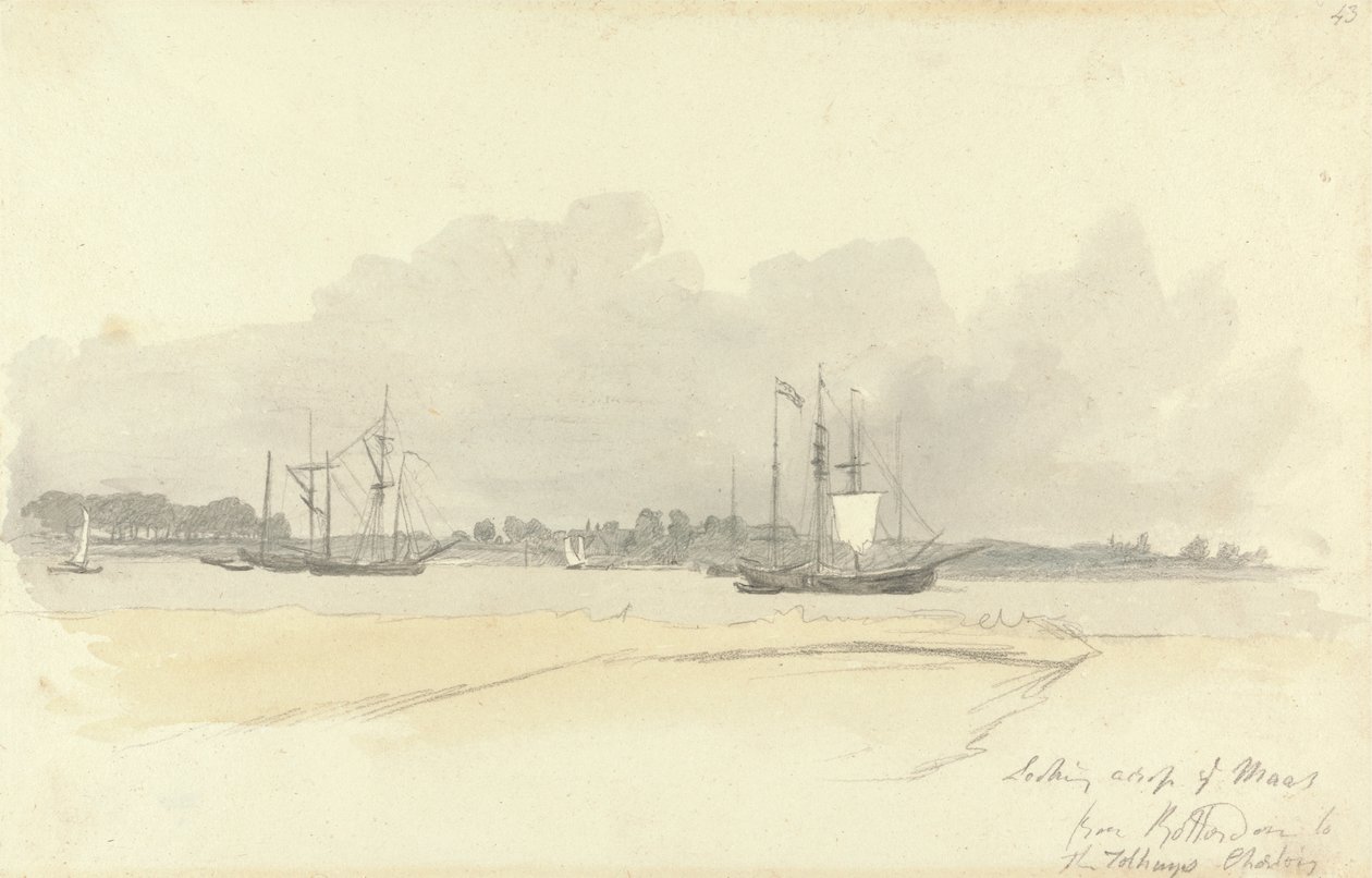Blick über die Maas von Rotterdam von Robert Hills