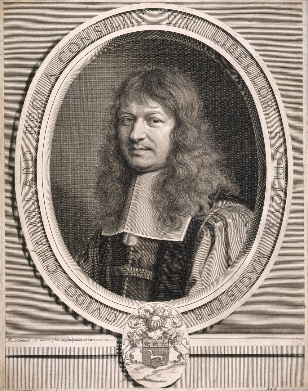 Guido Chamillard, maître des requêtes. 1664. von Robert Nanteuil