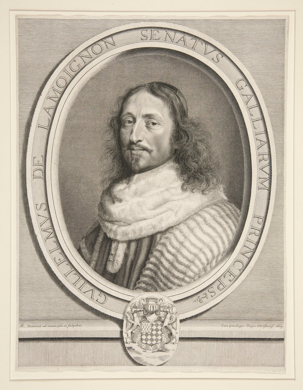 Guillaume de Lamoignon, erster Präsident des Parlaments von Paris von Robert Nanteuil