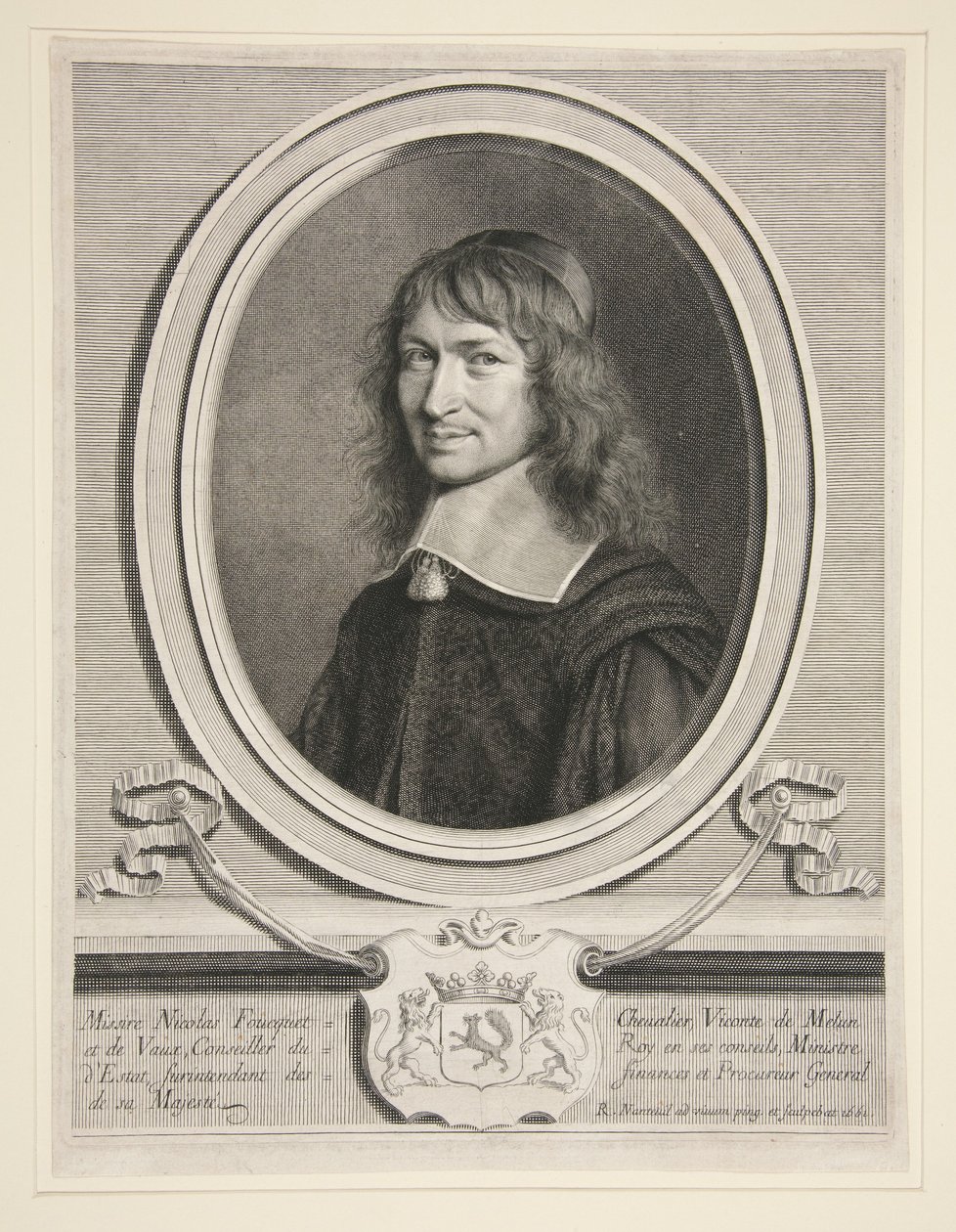 Nicolas Fouquet (Foucquet), Vicomte von Melun und von Vaux von Robert Nanteuil