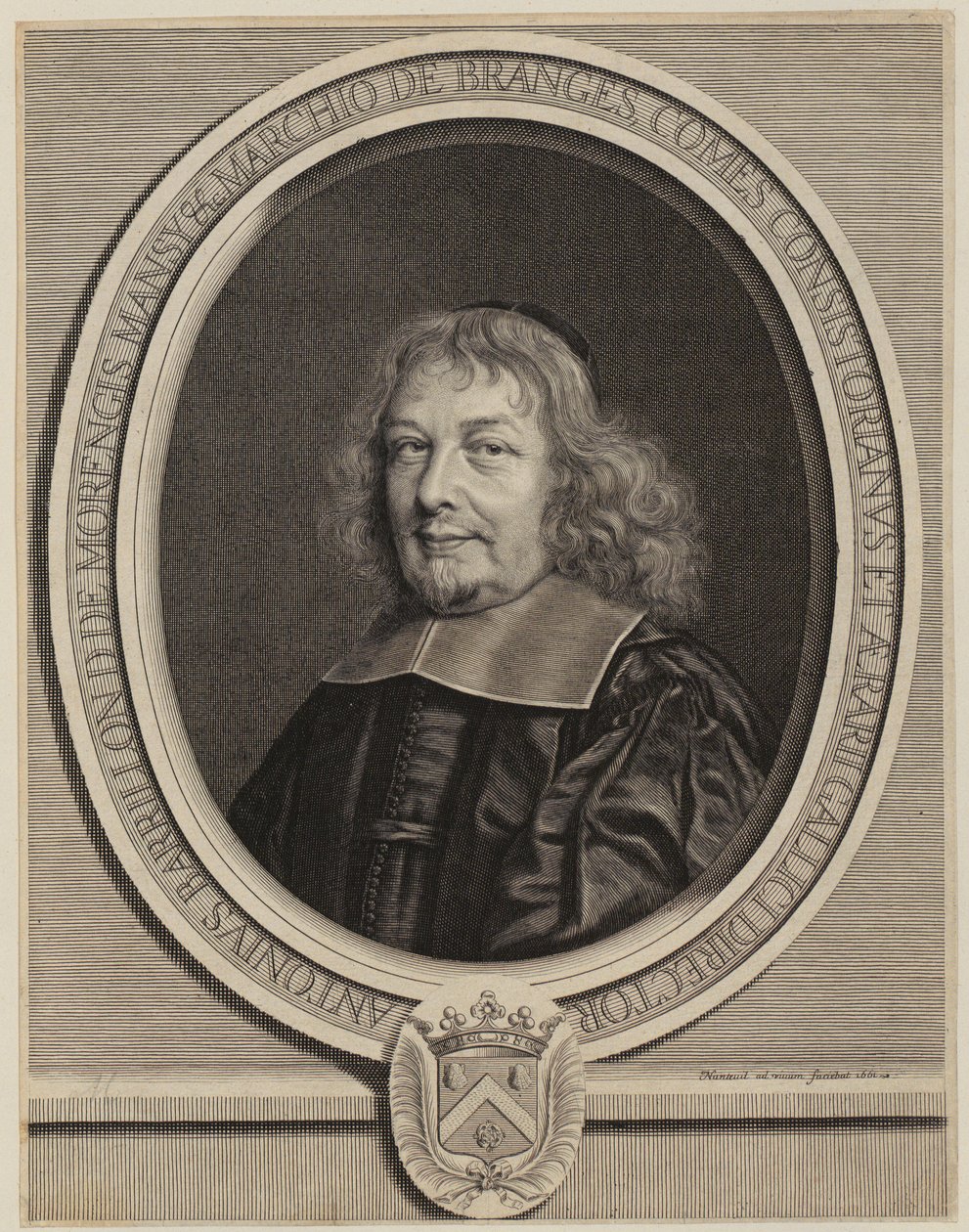 Porträt von Antoine Barillon [Barrillon] von Robert Nanteuil