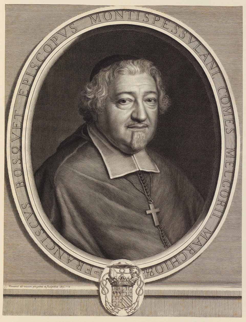 Porträt von François Bousquet von Robert Nanteuil