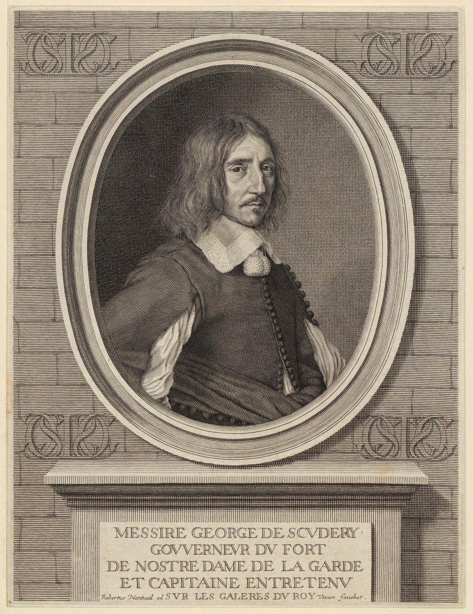 Porträt von George de Scudéry von Robert Nanteuil