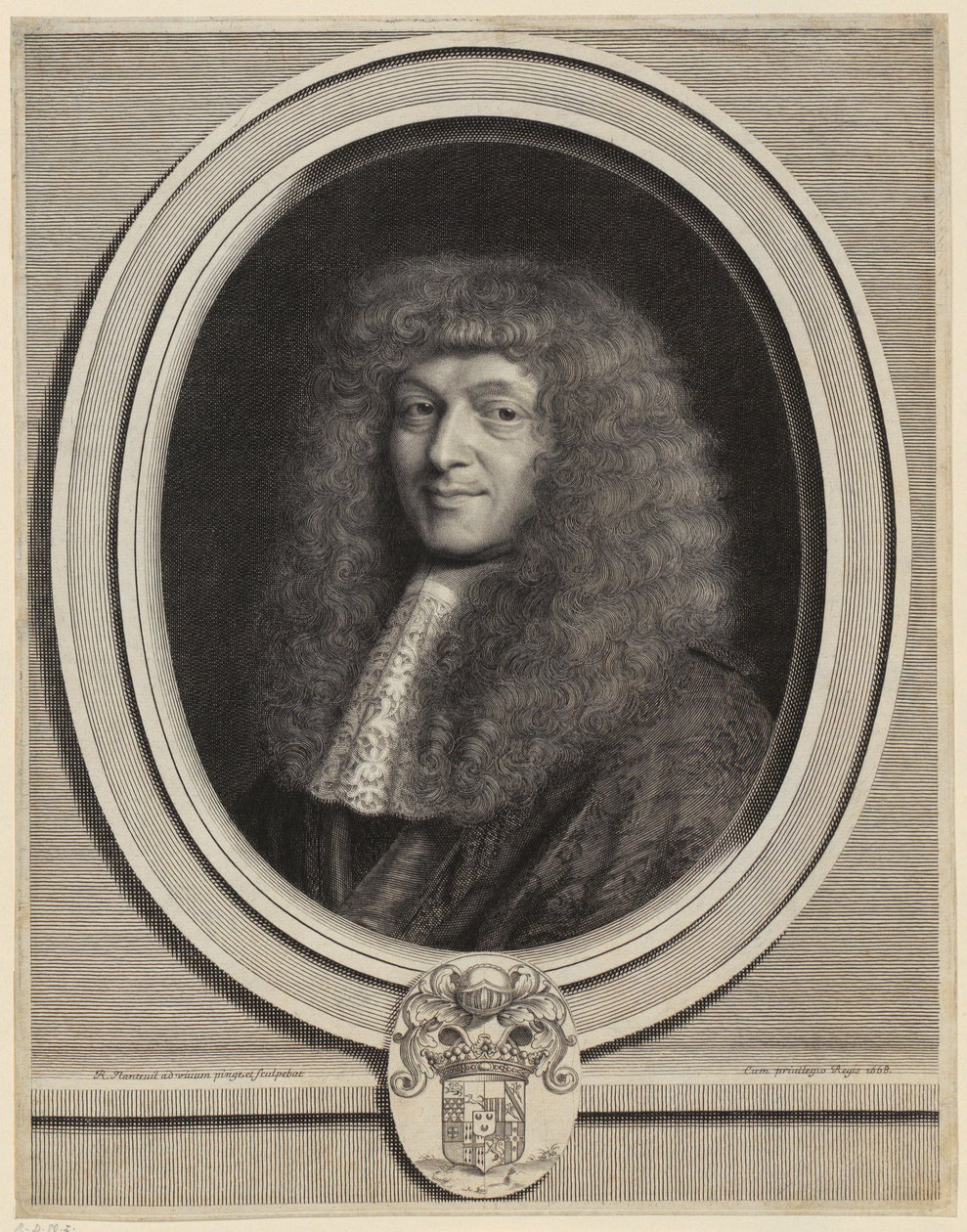 Porträt von Honoré Courtin von Robert Nanteuil