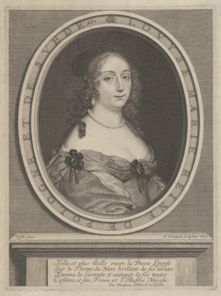 Porträt von Louise Marie, Königin von Polen und Schweden von Robert Nanteuil
