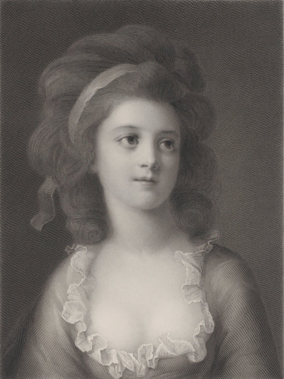 Halbporträt von Sophie oder Apollonia Helena Potocka als junges Mädchen von Robert Reyher