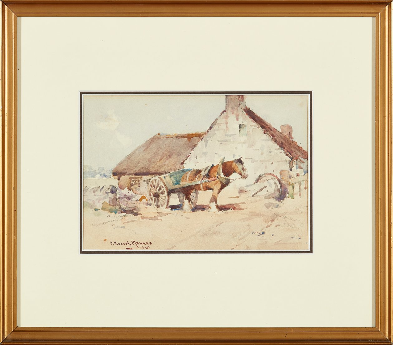 Pferd und Wagen von Robert Russell MacNee