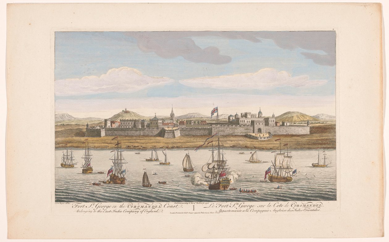 Ansicht von Fort Saint George in Madras von Robert Sayer