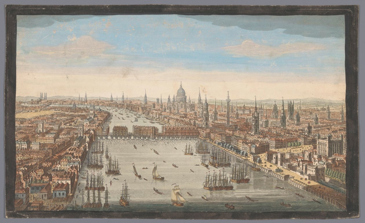 Ansicht der Stadt London von Robert Sayer