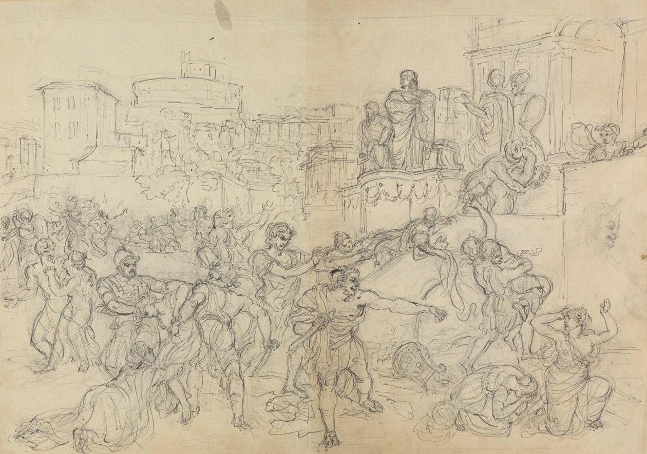 Skizze der Goten, die Rom betreten, aus Shakespeares Stück, Titus Andronicus von Robert Smirke