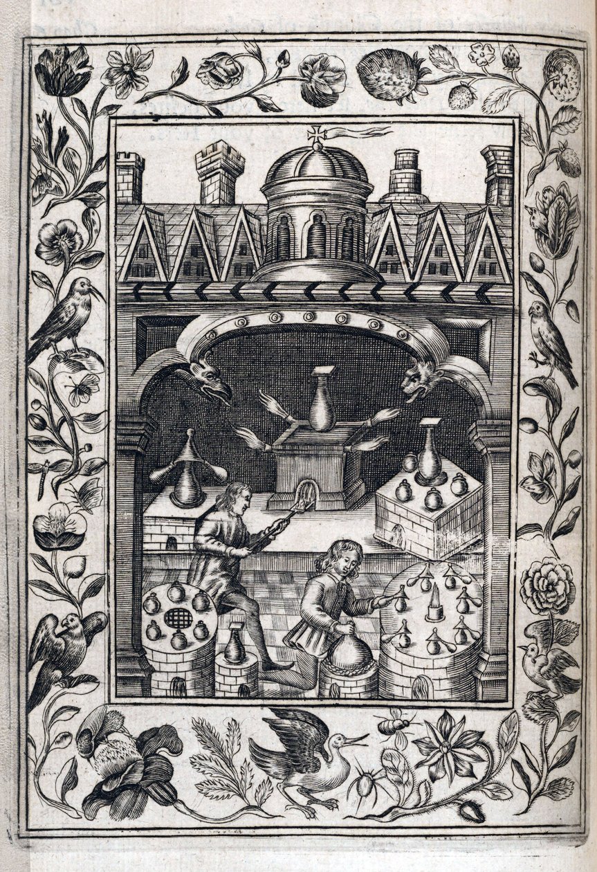 Zwei Alchemisten bei der Herstellung von Tränken von Robert Vaughn