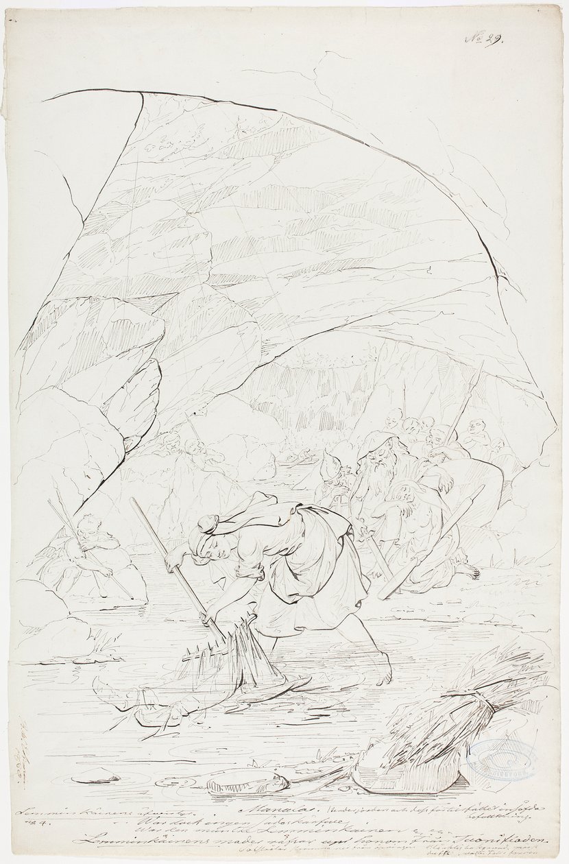 Lemminkäinens Mutter in Tuonela von Robert Wilhelm Ekman
