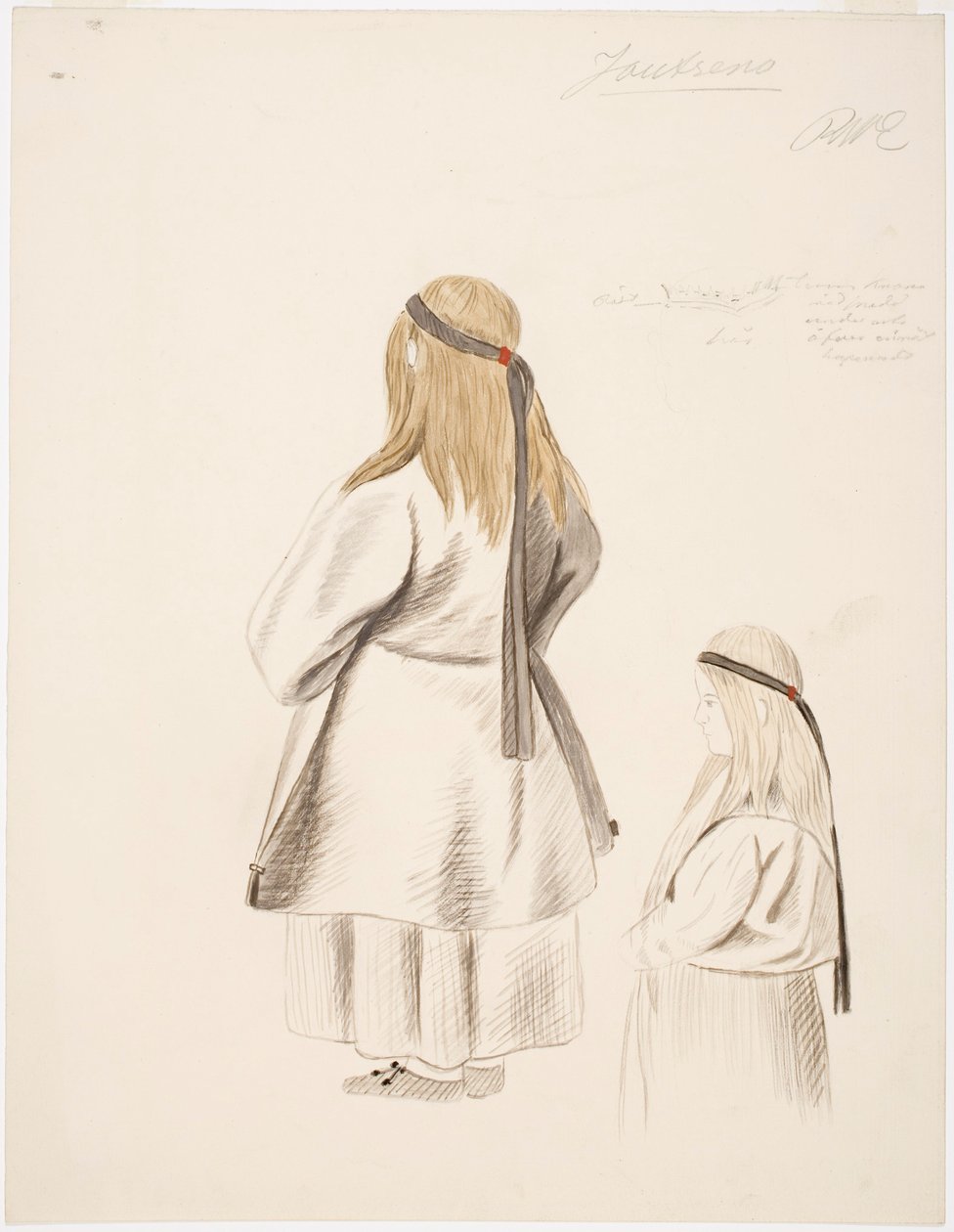 Bäuerin und Mädchen aus Joutseno von Robert Wilhelm Ekman