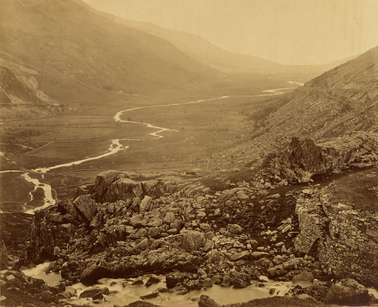 Glyn Francon, vom Lake Ogwen aus von Roger Fenton