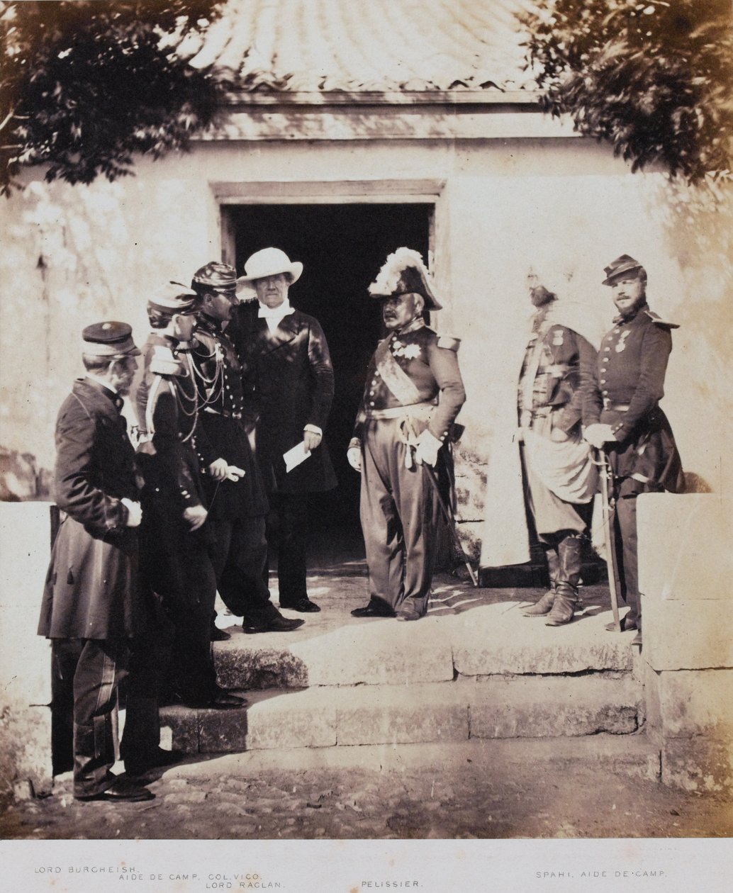 Gruppe im Hauptquartier, aus einem Album mit 52 Fotografien aus dem Krimkrieg, 1855 von Roger Fenton