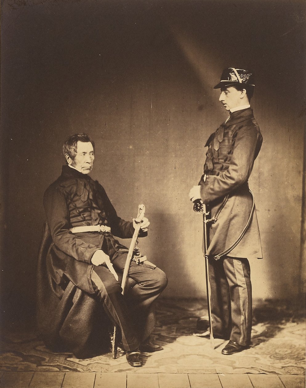 Lt. Gen. Sir J. Burgoyne, G.C.B. & Lt. Stopford, A.D.C. von Roger Fenton