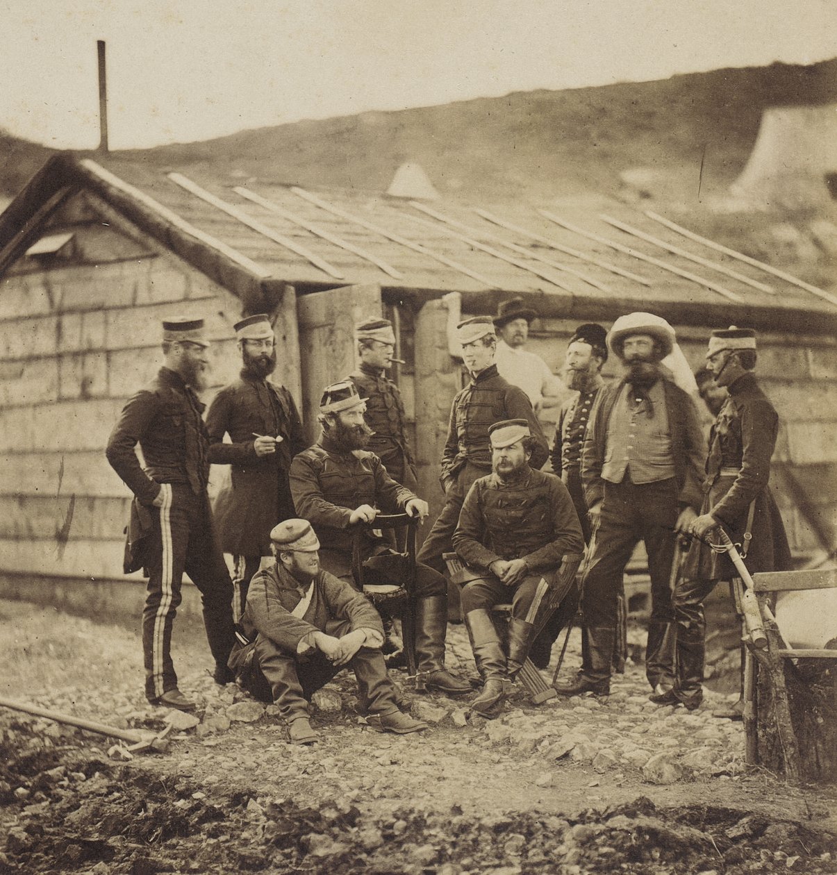 Offiziere der 4. Leichten Dragoner von Roger Fenton