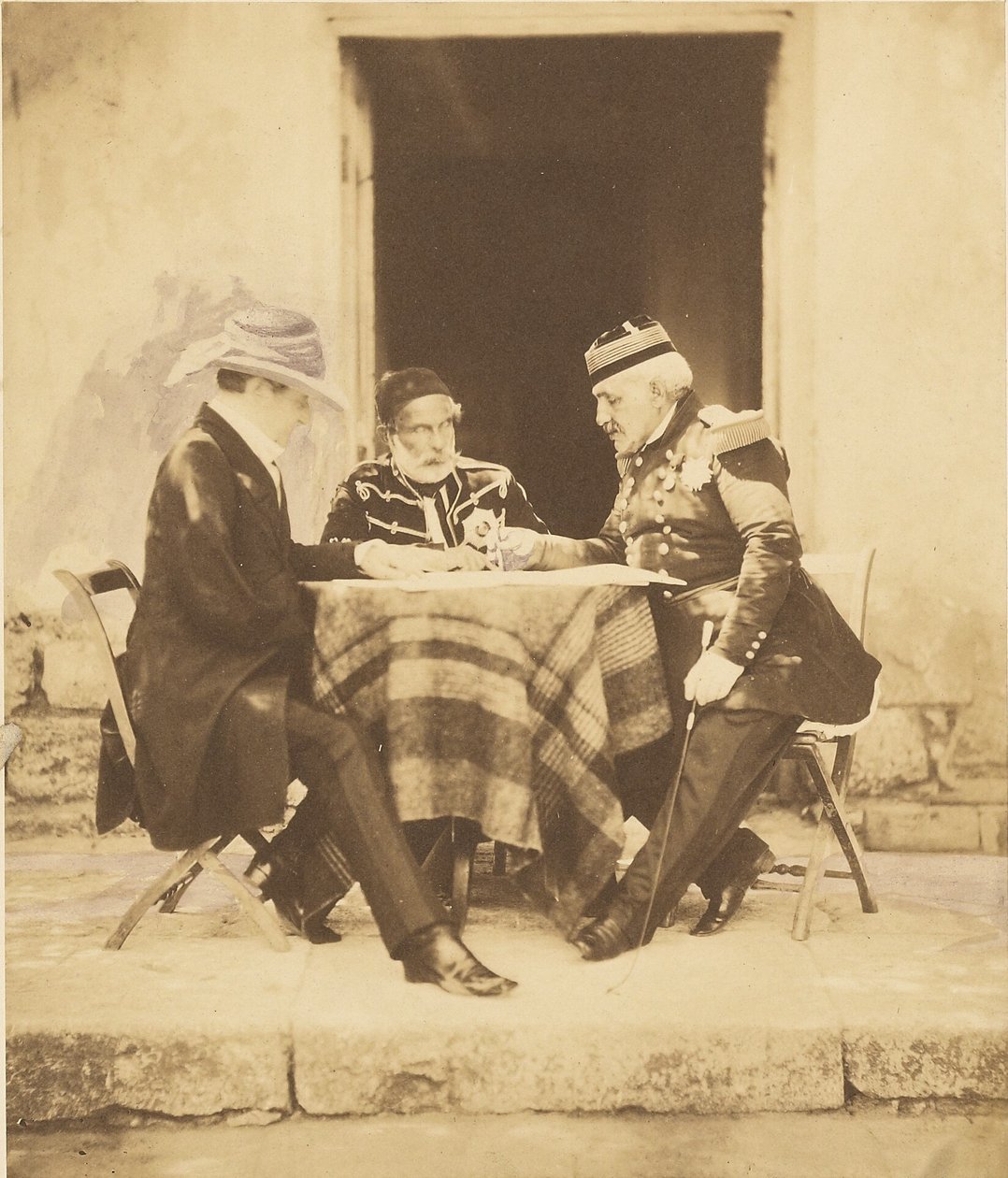 Der Kriegsrat am Morgen der Einnahme des Mamelon von Roger Fenton