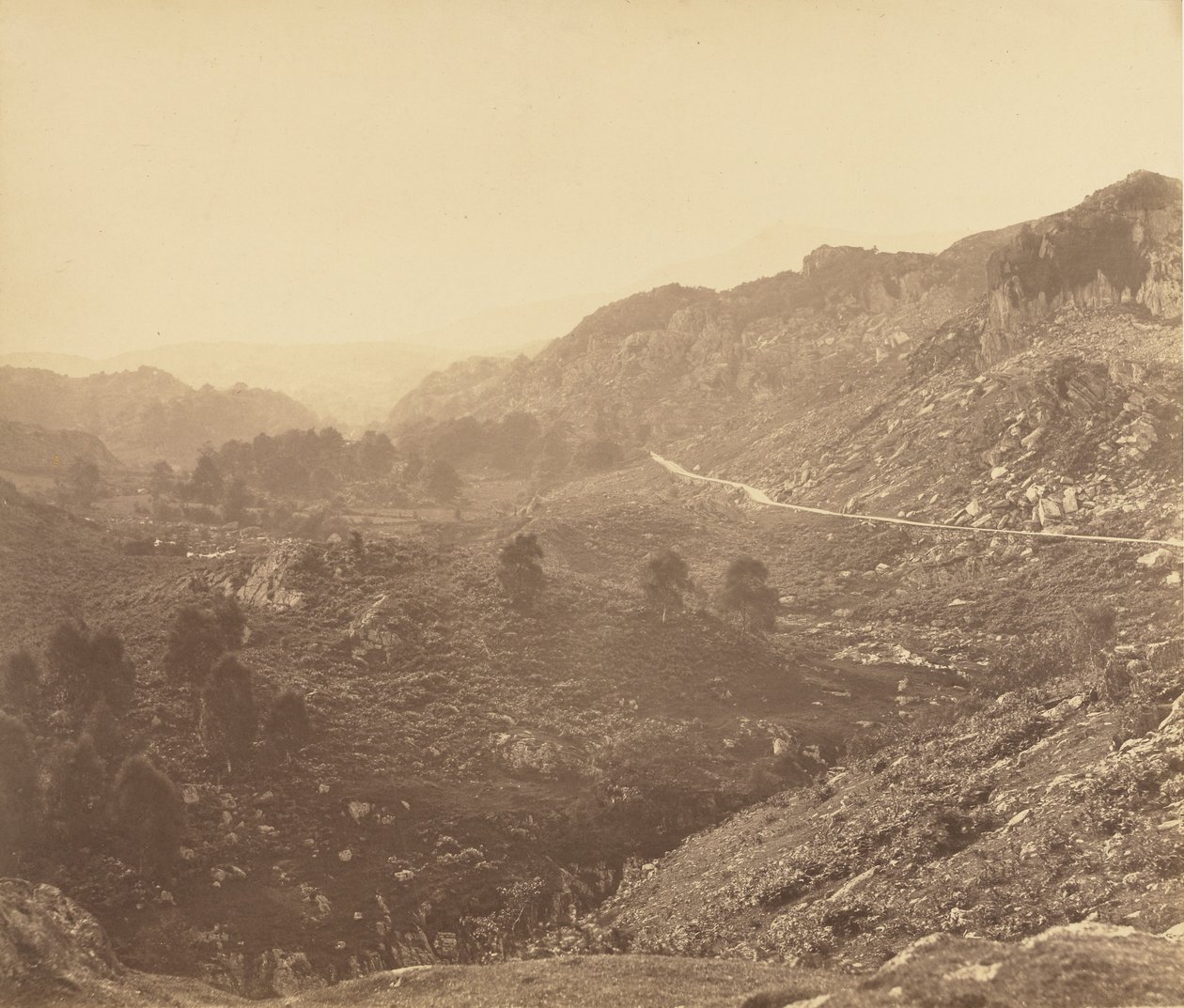 Ansicht in Dolwyddellan: Nachmittag von Roger Fenton