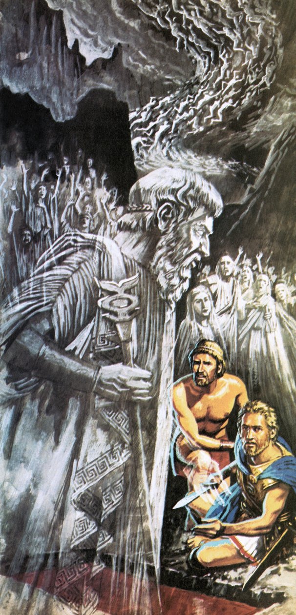 Tiresias warnt Odysseus vor der Zukunft von Roger Payne