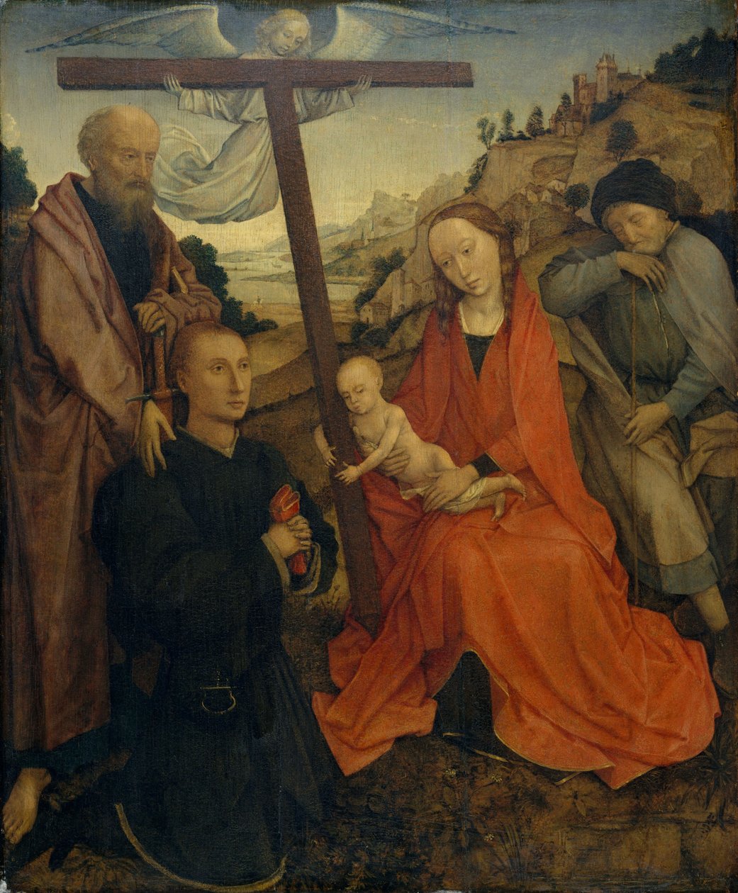 Die Heilige Familie mit dem heiligen Paulus und einem Stifter von Rogier van der Weyden