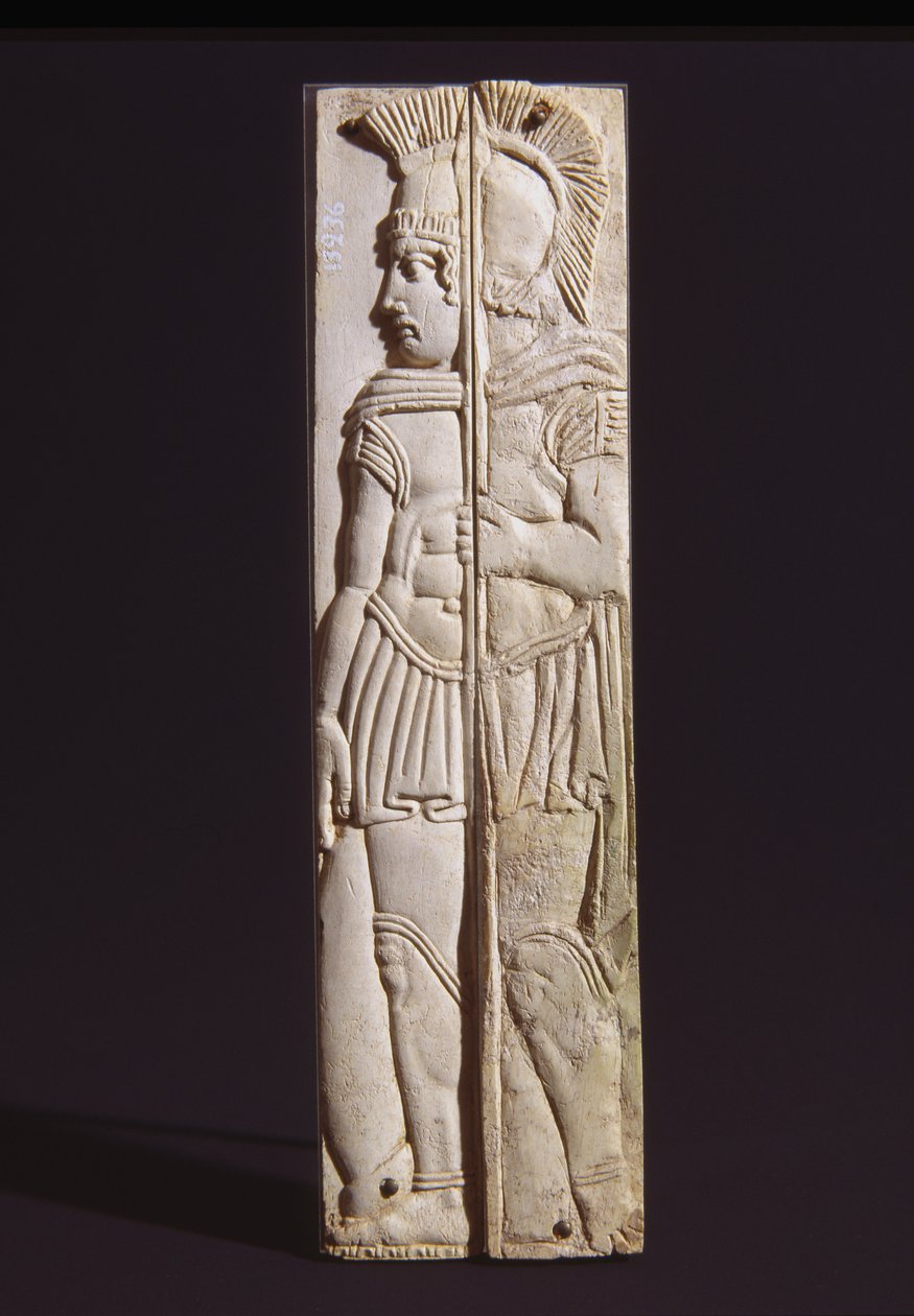 Tafel, aus einer Serie von Figuren in Relief, Palestrina (Knochen) von Roman