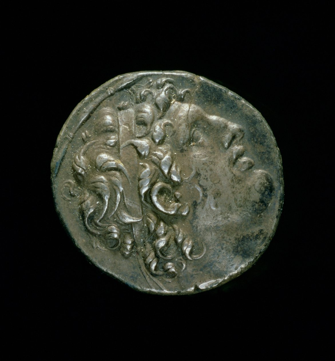 Silber-Tetradrachme (Vorderseite) des Seleukidenherrschers von Roman
