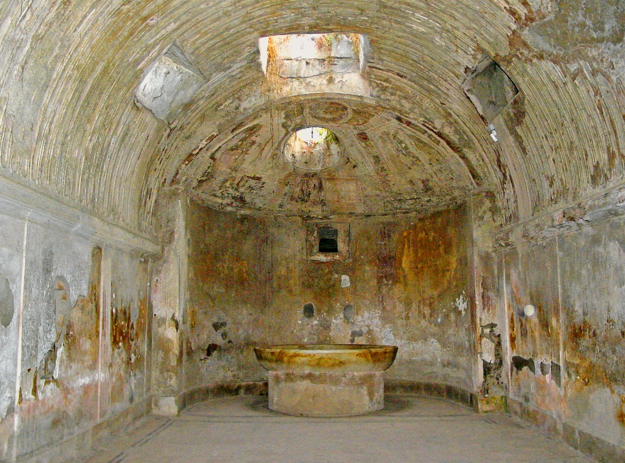 Das Caldarium der Forumsthermen von Roman