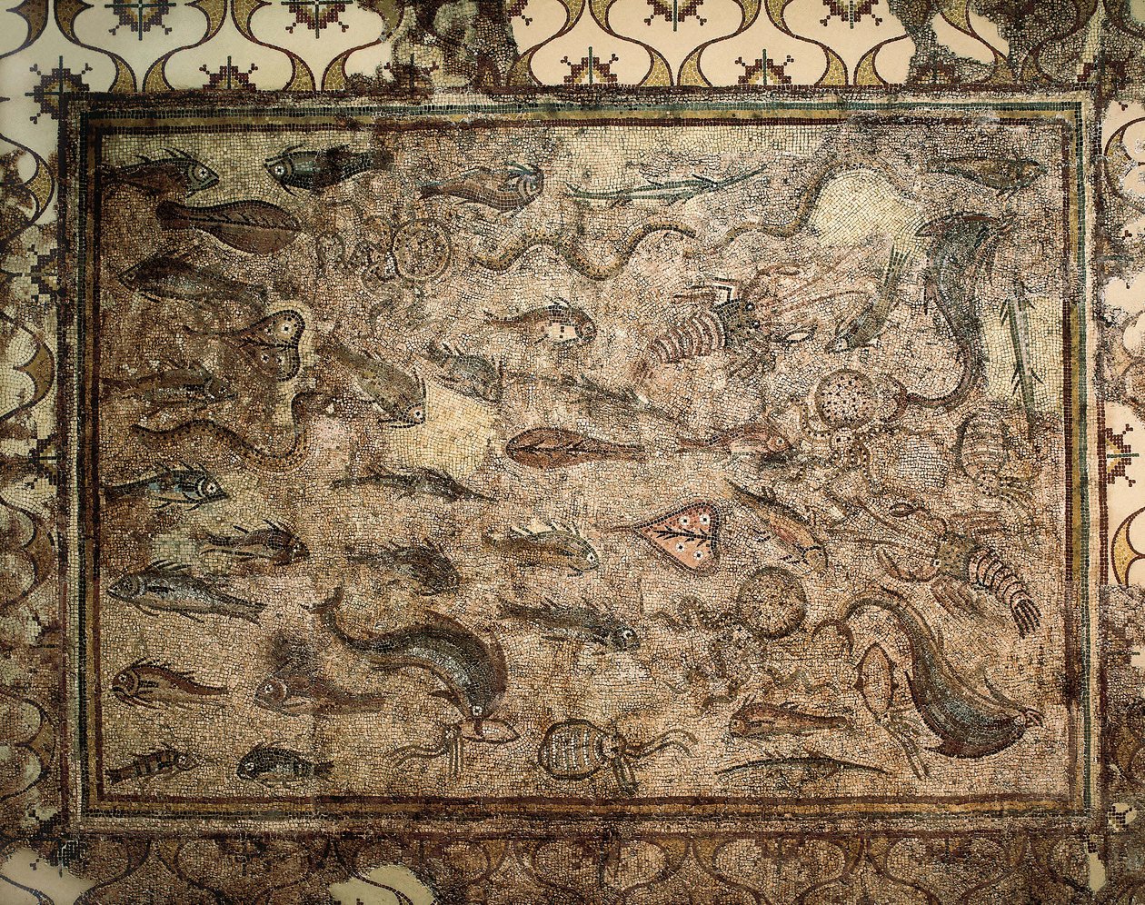 Römische Kunst: Fischmosaik von Roman