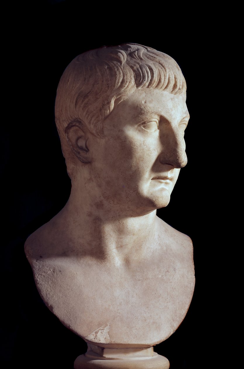 Büste von Drusus dem Jüngeren, Sohn des römischen Kaisers Tiberius von Roman