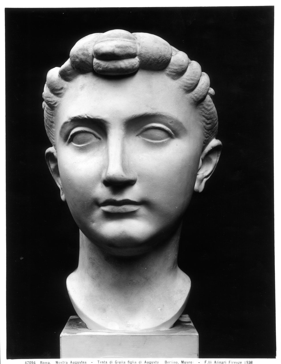 Kopf der Julia (39 v. Chr. - 14 n. Chr.), Tochter des Kaisers Augustus von Roman