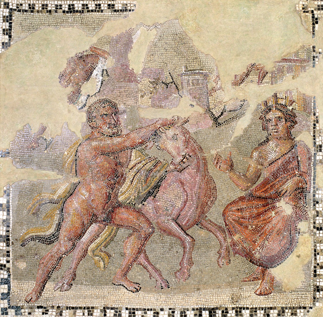 Herakles mit dem kretischen Stier, Ostia von Roman