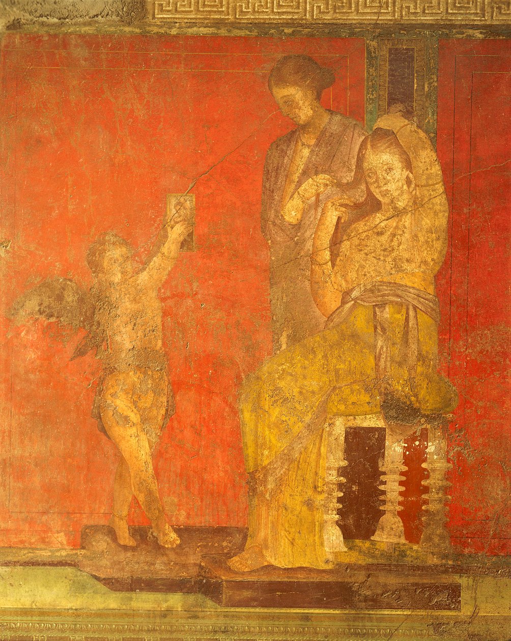 Einweihungsriten des Dionysoskults, Fresko aus der Villa Dei Mysteri von Roman