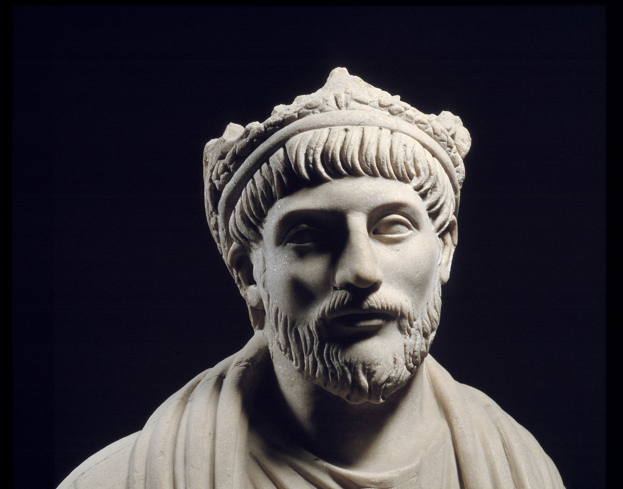 Römisch-Griechische Kunst: Skulptur des römischen Kaisers Julian der Abtrünnige von Roman