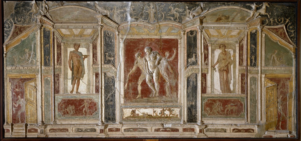 Römische Kunst: Dionysische Gruppe. 1. Jahrhundert. Aus Pompeji von Roman