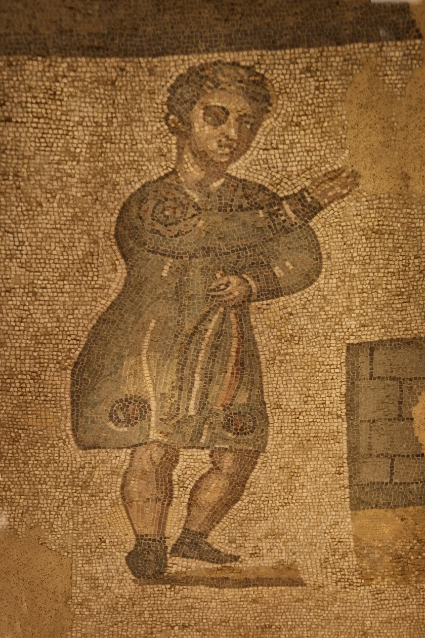 Zwei Apsidenraum, Bodenmosaik, Villa Romana del Casale, Piazza Armerina, Sizilien, Italien (Foto) von Roman
