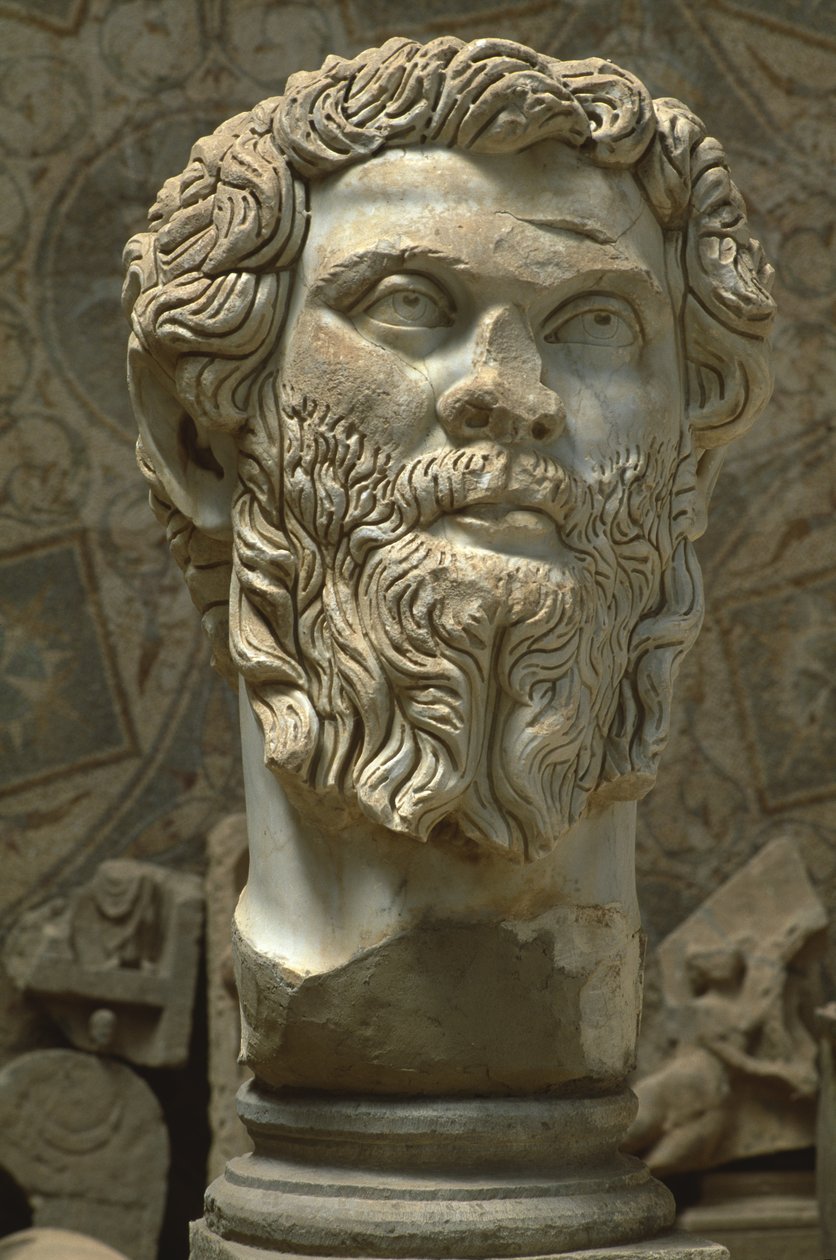 Büste von Septimus Severus (145-211), Hochimperialzeit (27 v. Chr. - 395 n. Chr.) von Roman Imperial Period
