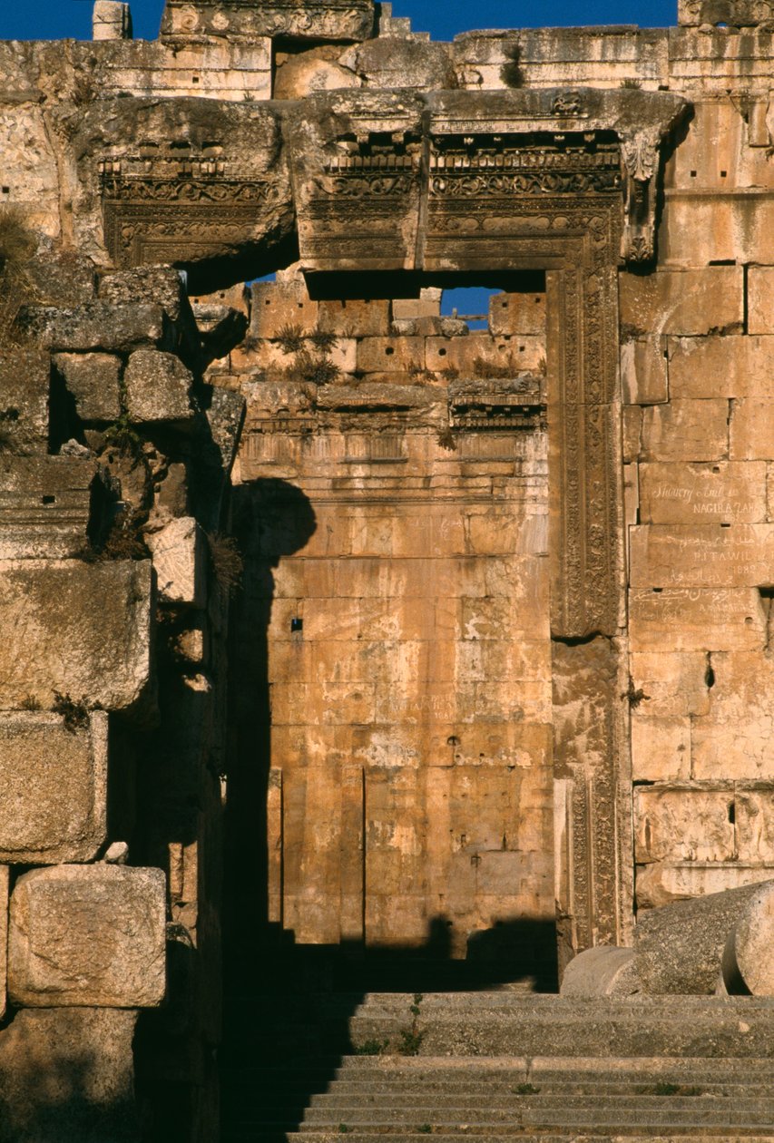 Tempel des Bacchus (Detail) von Roman Imperial Period