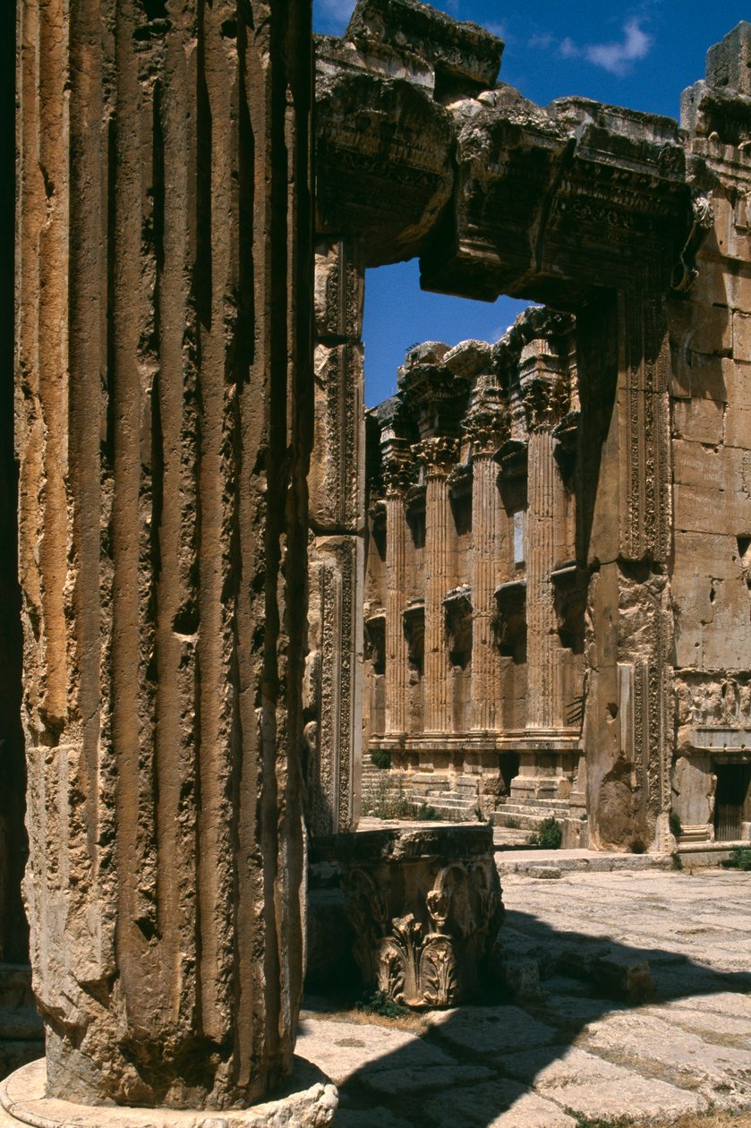 Tempel des Bacchus, Detail, Hochimperialzeit von Roman Imperial Period