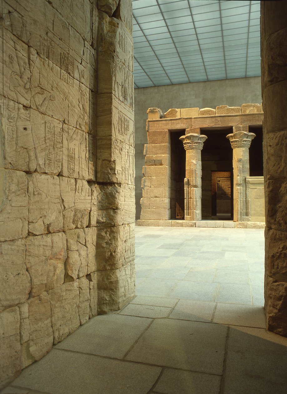 Der Tempel von Dendur, ca. 10 v. Chr. (äolischer Sandstein) von Roman Period Egyptian