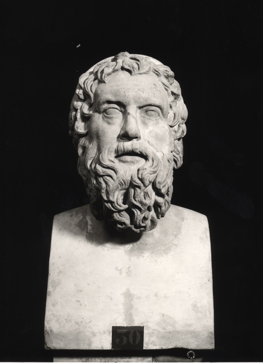 Büste von Aristophanes (ca. 445-ca. 385 v. Chr.) von Roman Roman